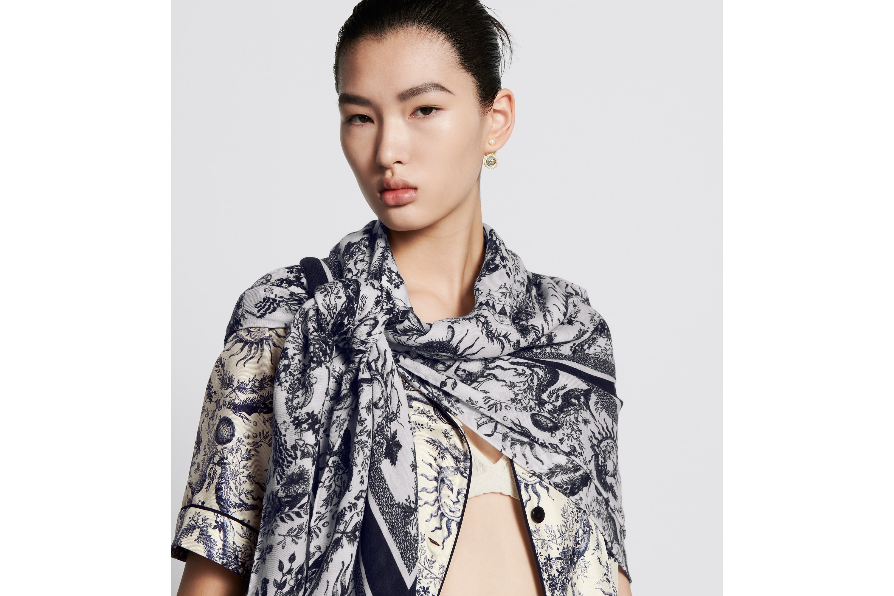 Toile de Jouy Soleil Shawl - 3