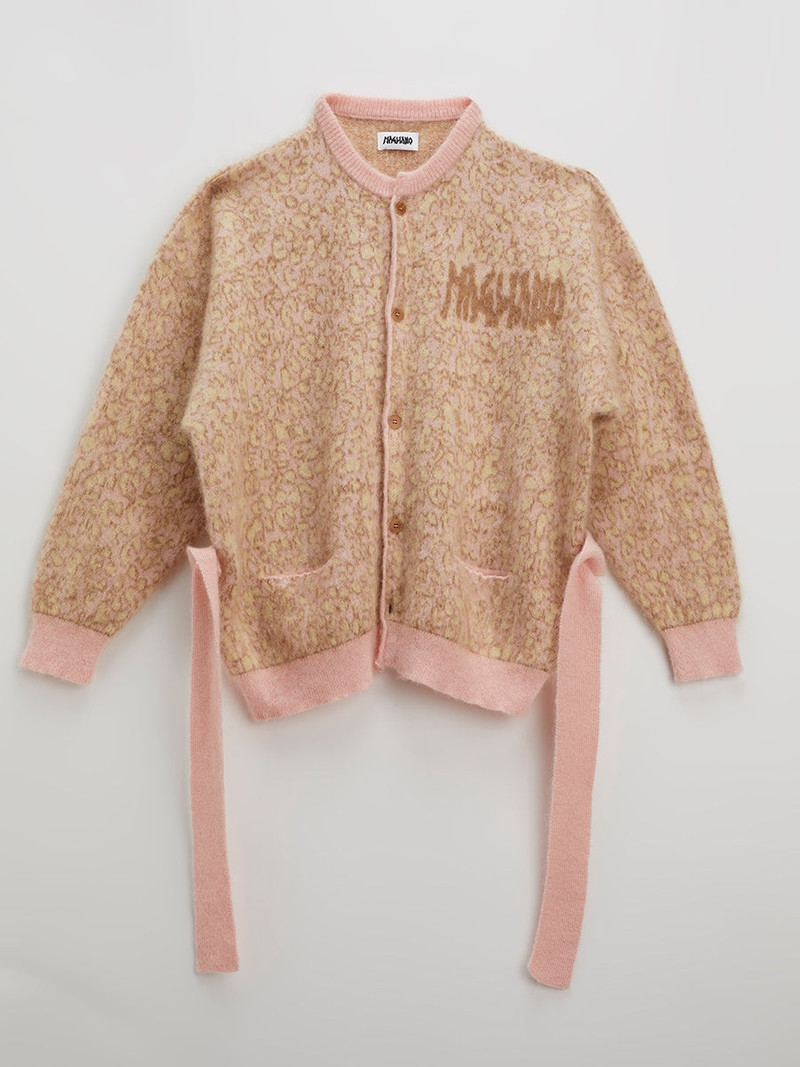 Stray Cardigan Pink Beige Pois 1