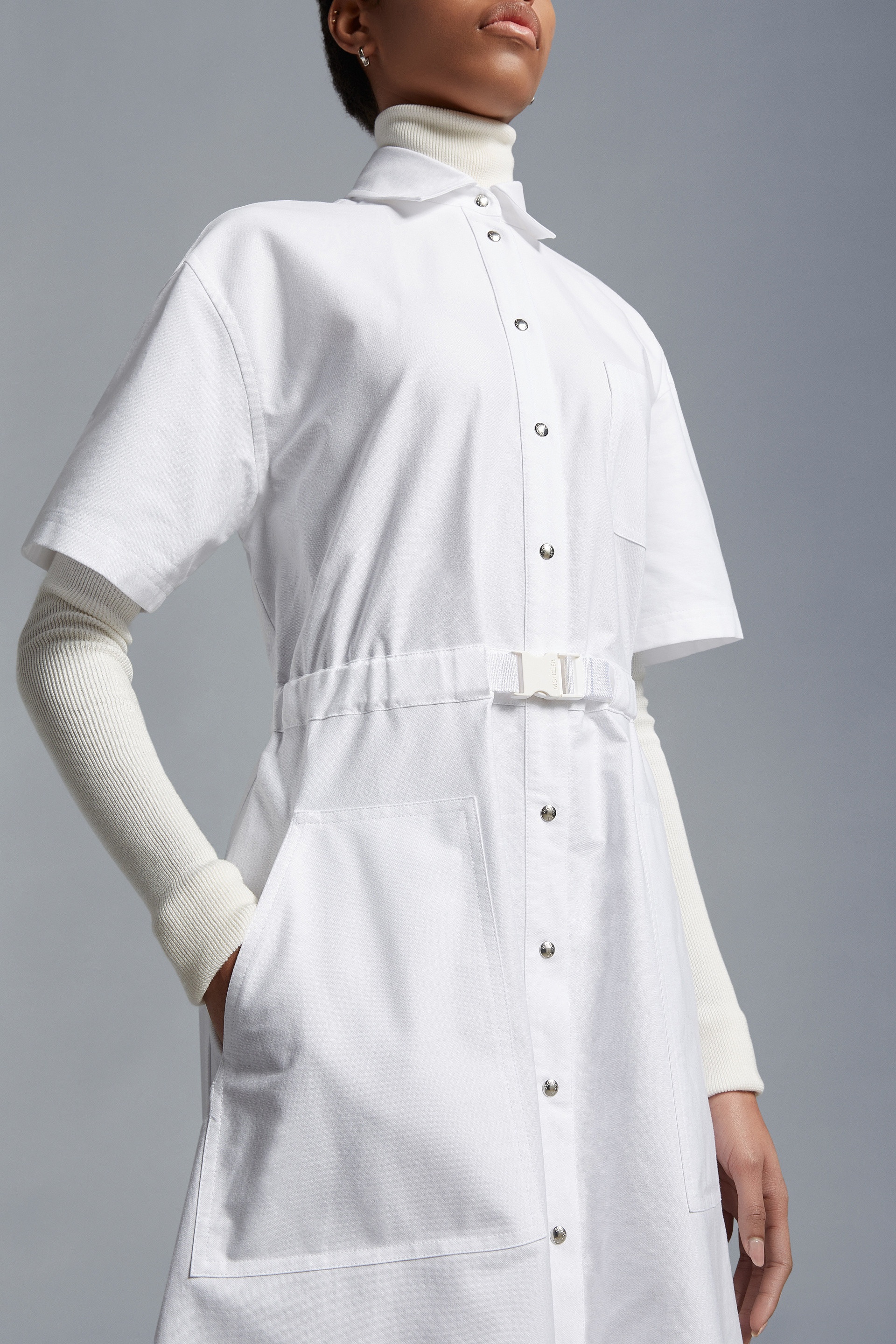 Cotton Shirt Dress - 7