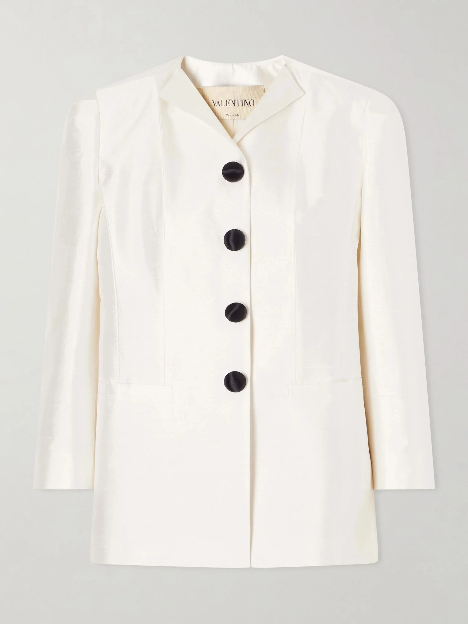 Silk-shantung blazer White - 1