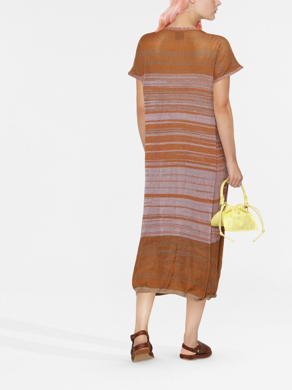 marl-knit shift dress - 4