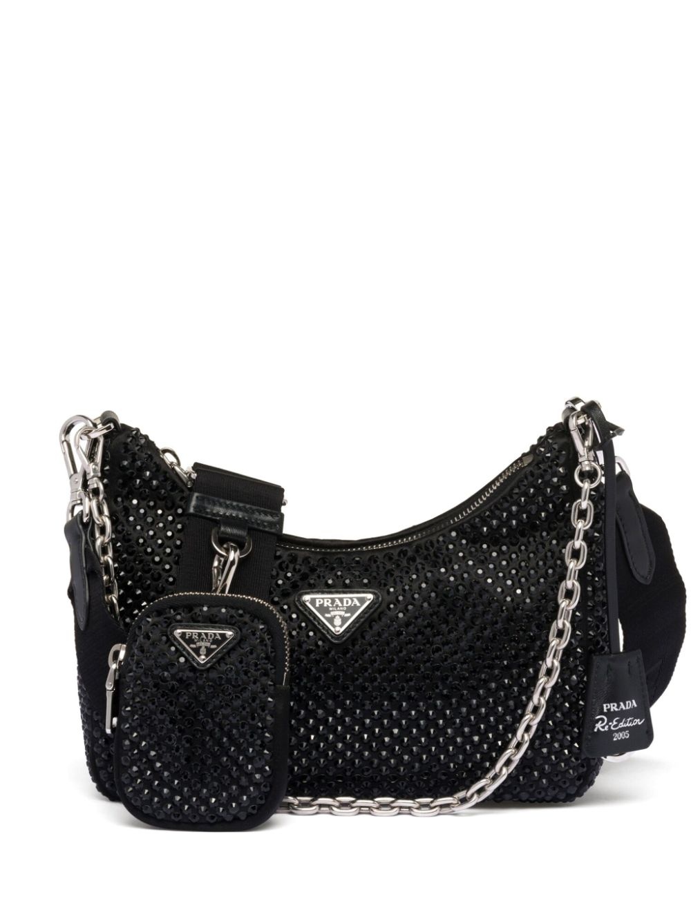 Re-Edition 2005 crystal shoulder bag - 1