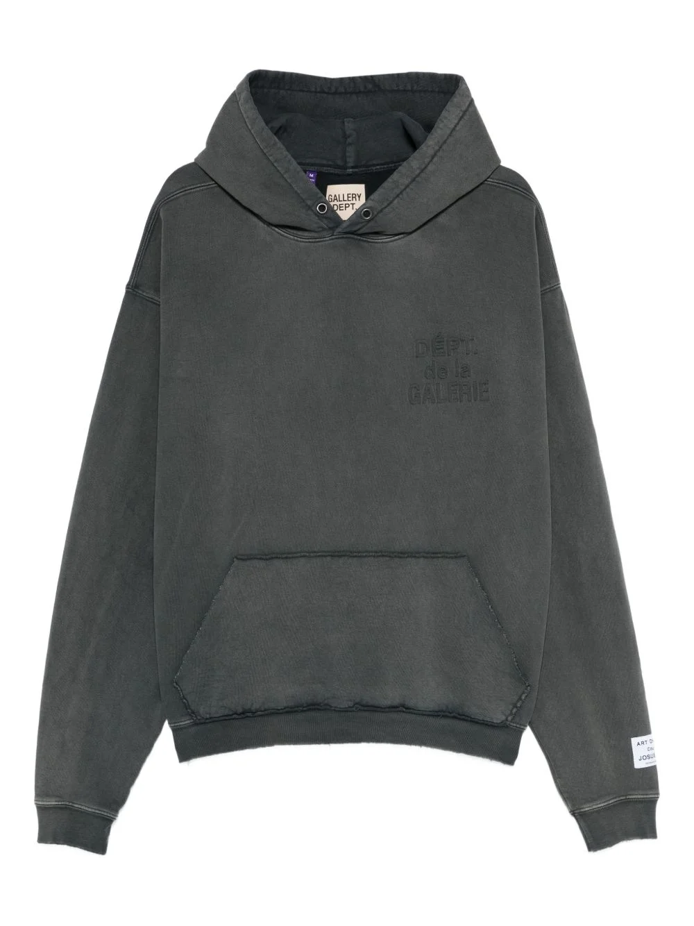 logo-embossed hoodie - 1