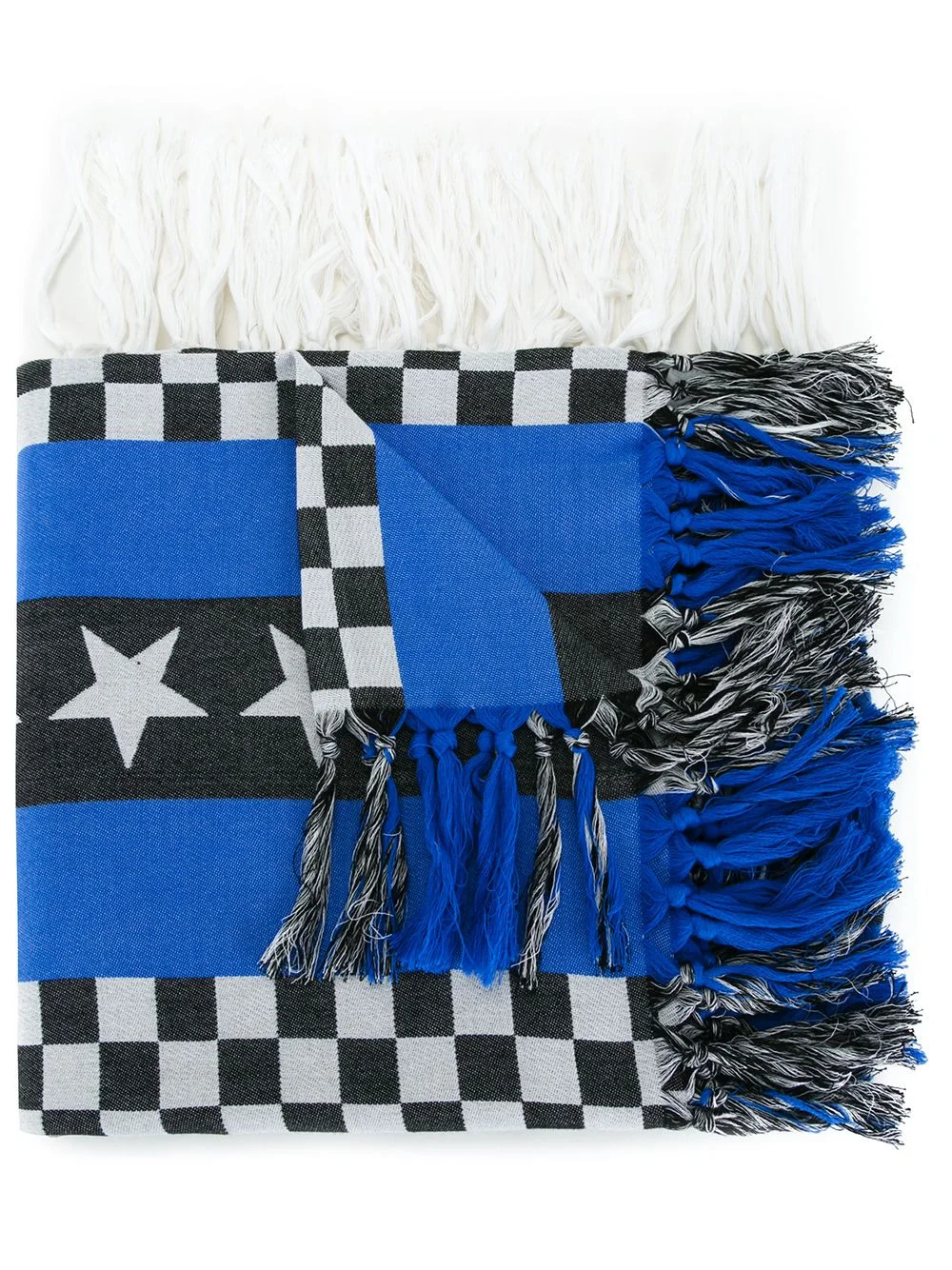 tasseled pattern scarf - 1