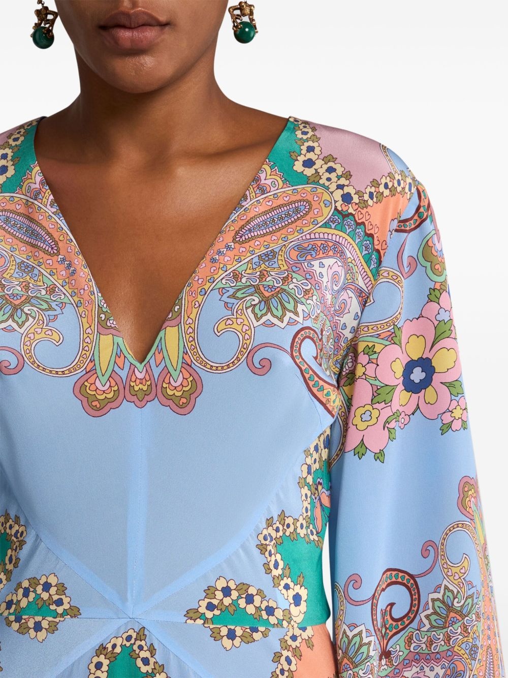paisley-print maxi dress - 4