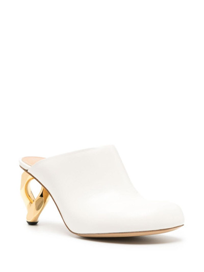JW Anderson 75mm chain-heel leather mules outlook