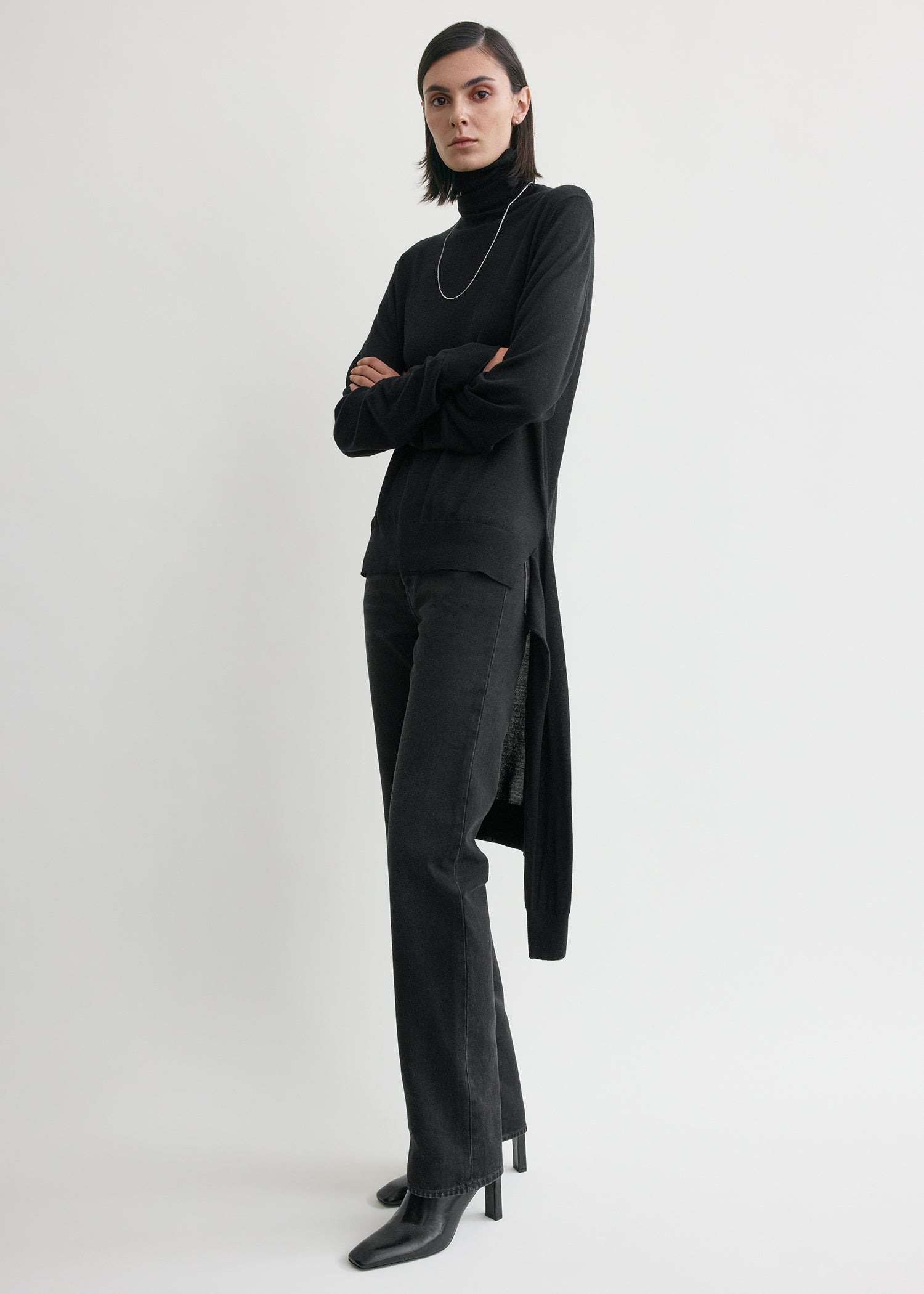Double-sleeve turtleneck black - 3