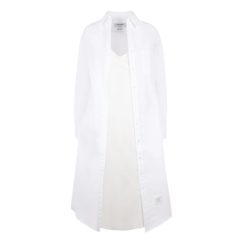 ワンピース Thom Browne Oxford Shirt Dress With Negligee Insert Oxford Grosgrain Placket Classic Shirtdress | Thom Browne