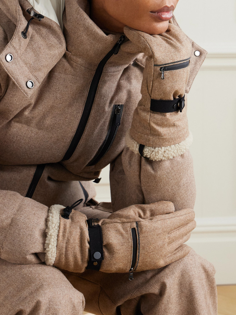 Brunello Cucinelli Shearling-lined Wool Gloves outlook
