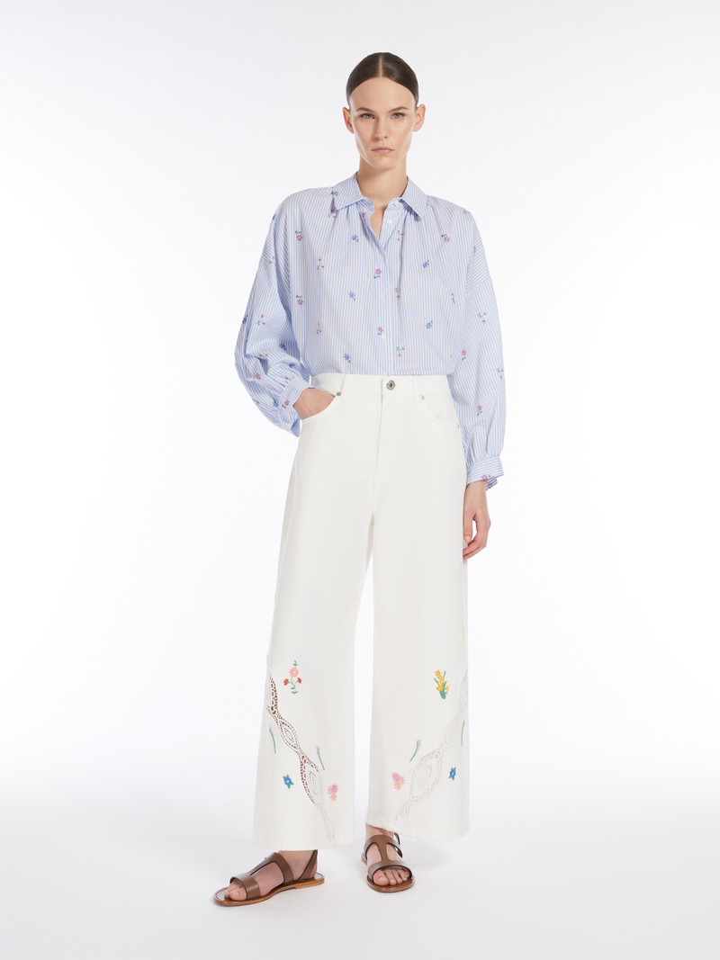 WEEKEND Max Mara GILLY Embroidered poplin shirt outlook