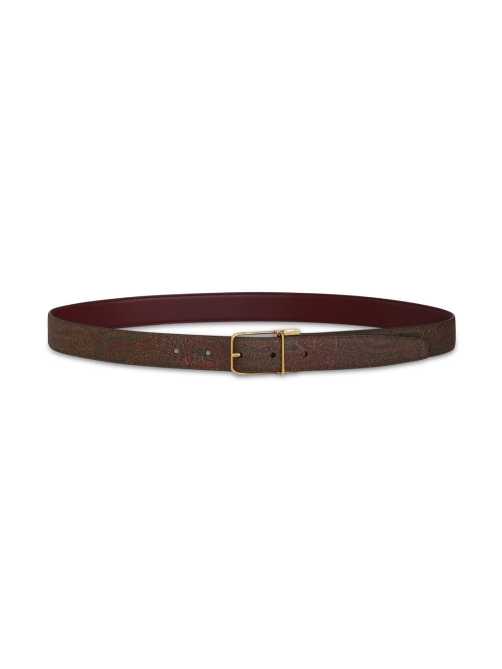 reversible buckled leather belt - 3