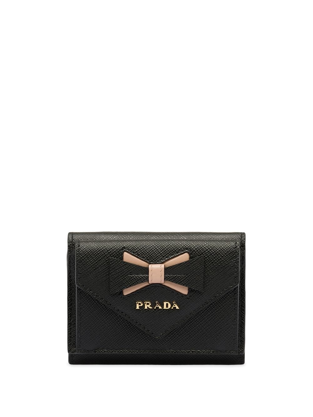 Saffiano leather wallet with bow - 1