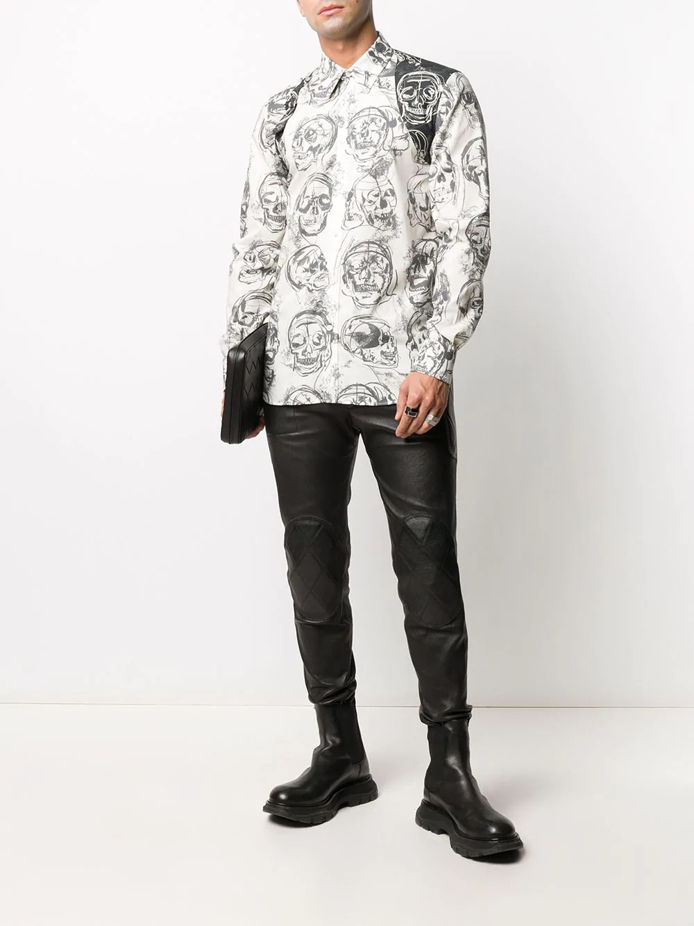 skull print shirt - 2