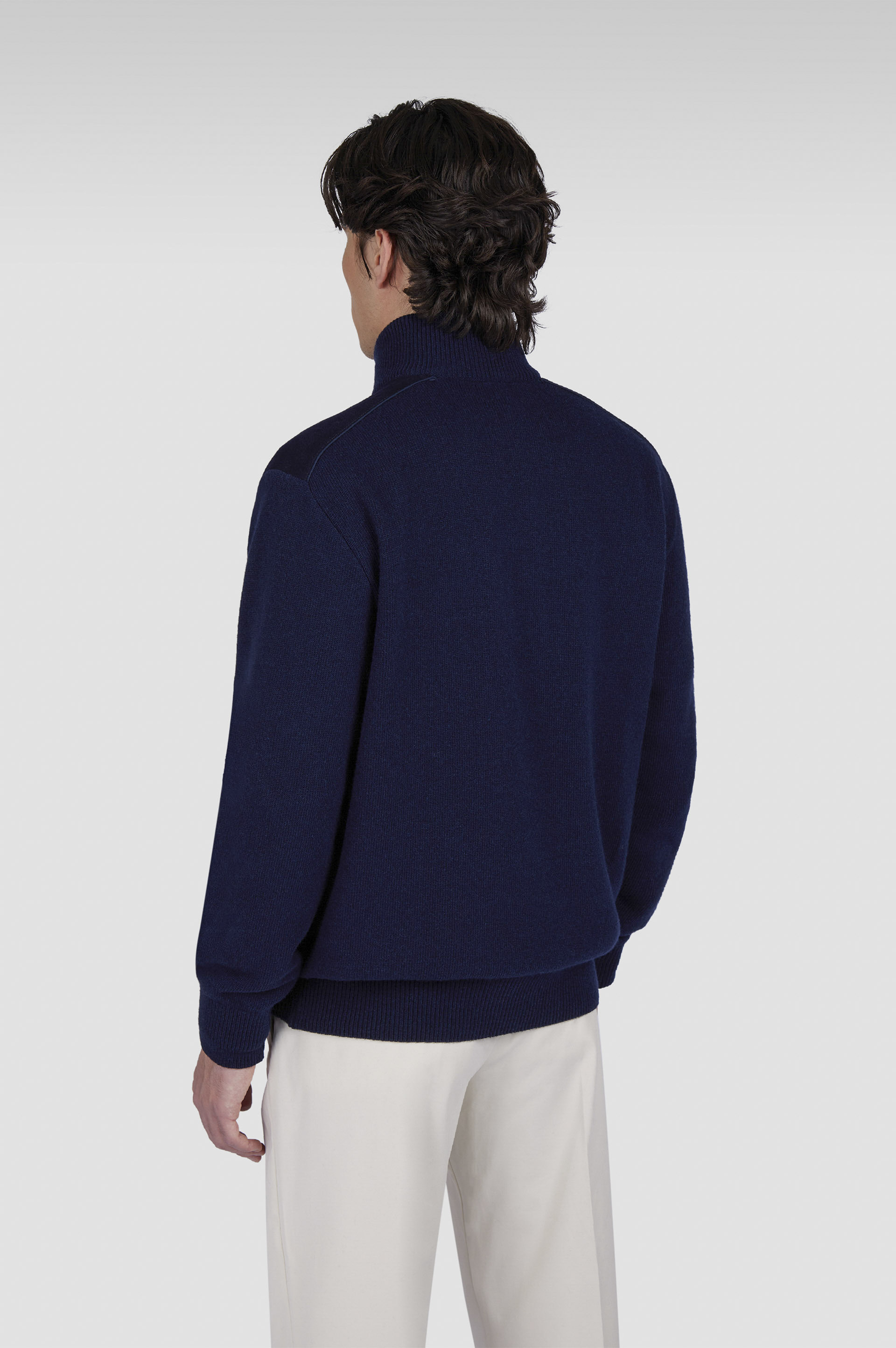 TYPHOON® PLATINUM WOOL CASHMERE HALF ZIP SWEATER - 3
