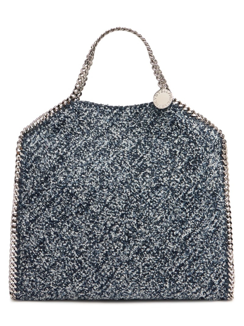 Falabella eco denim tweed tote bag - 1