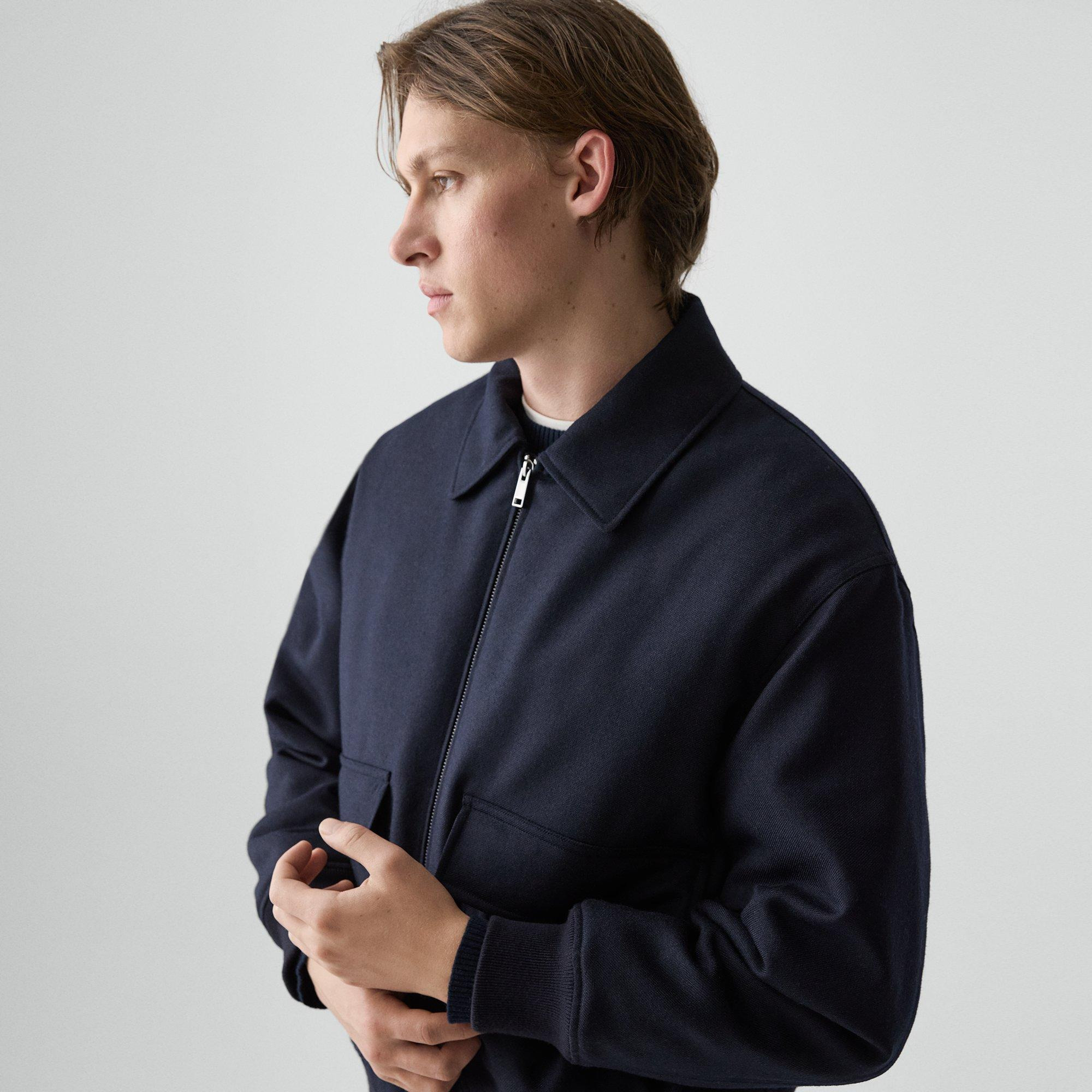 Modern Aviator Jacket in Dapper Wool - 5
