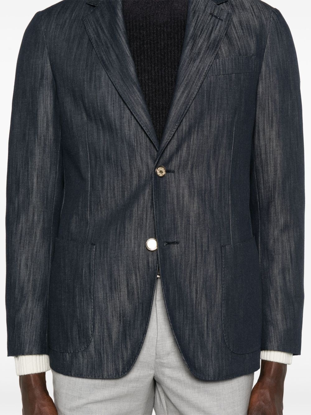 denim blazer - 5