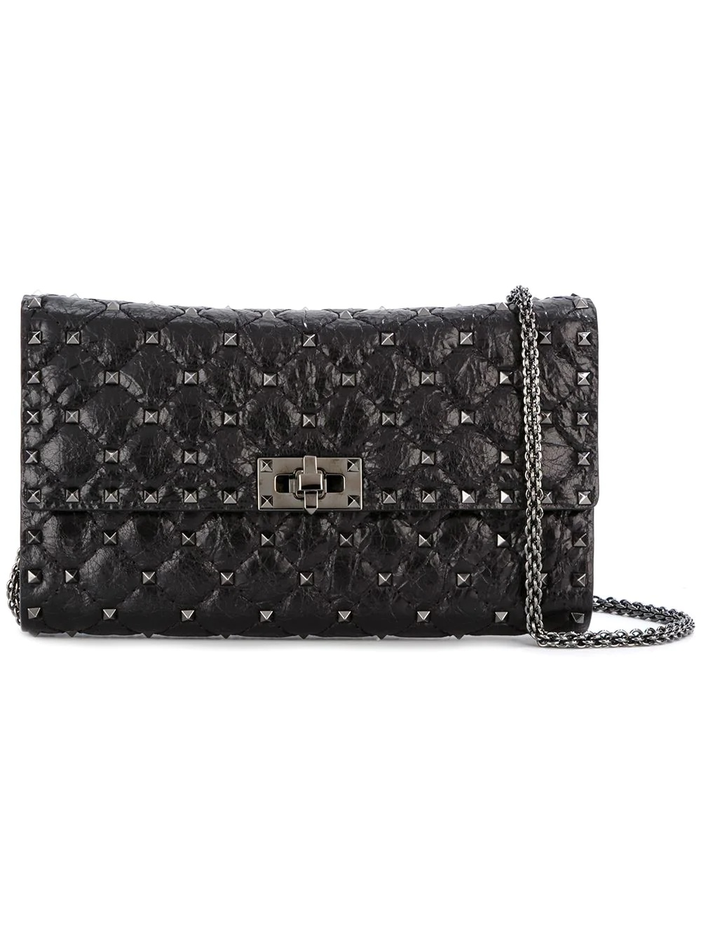 Rockstud Spike leather shoulder bag - 1