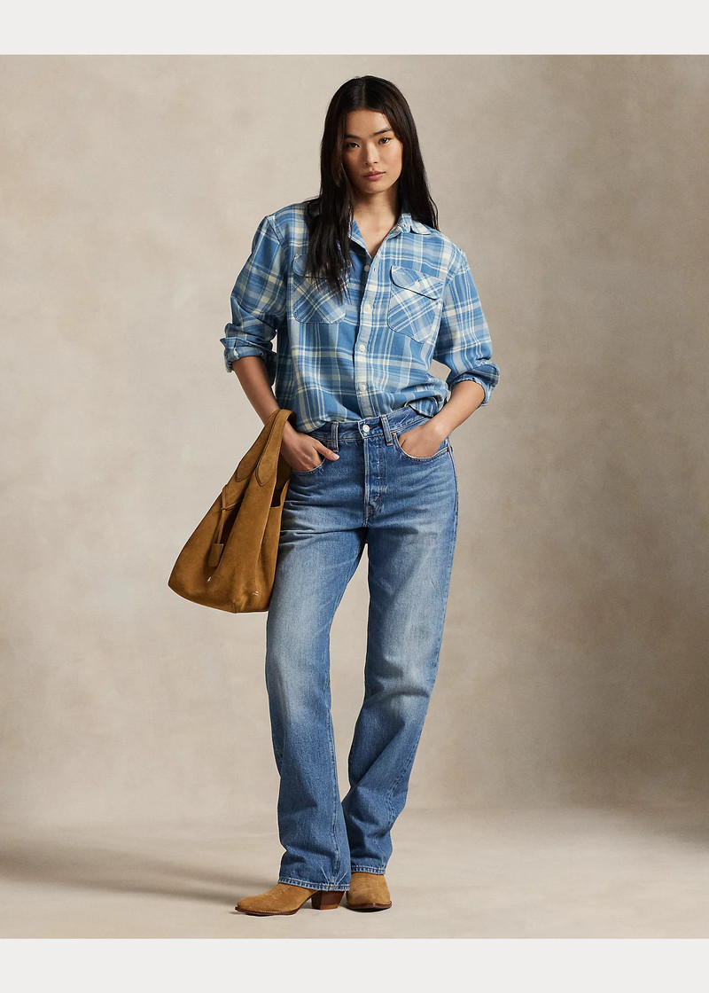Plaid Cotton Twill Workshirt 3