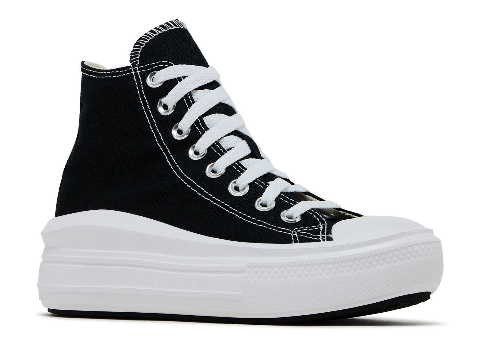 WMNS CHUCK TAYLOR ALL STAR HIGH MOVE 'BLACK WHITE' - 2