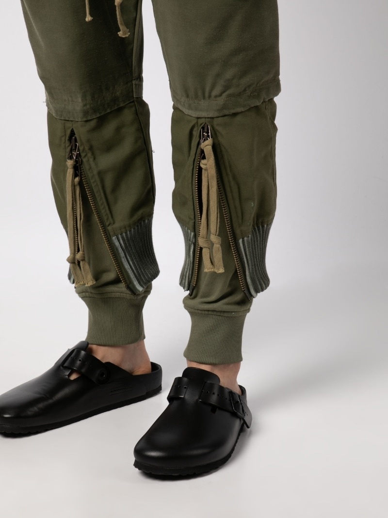 drawstring-waist tapered trousers - 5