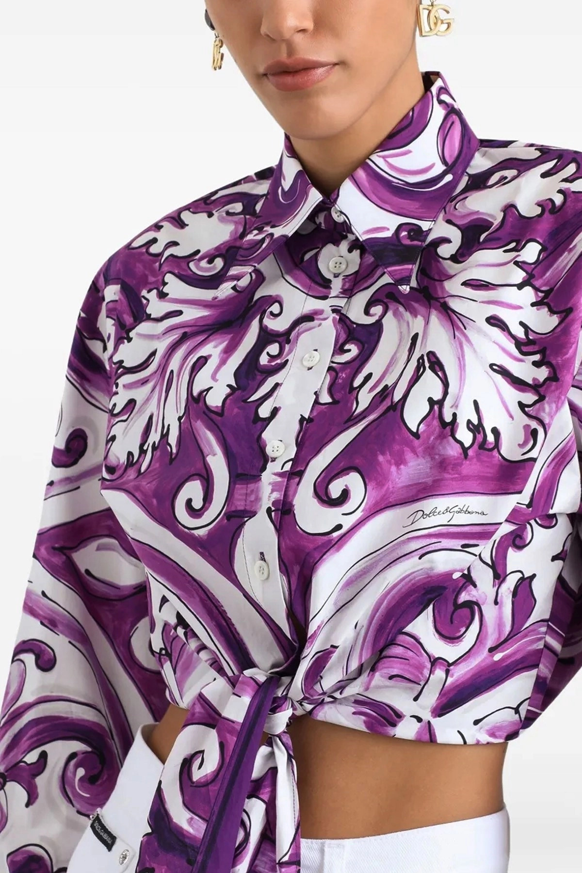 'Maiolica' print shirt - 2
