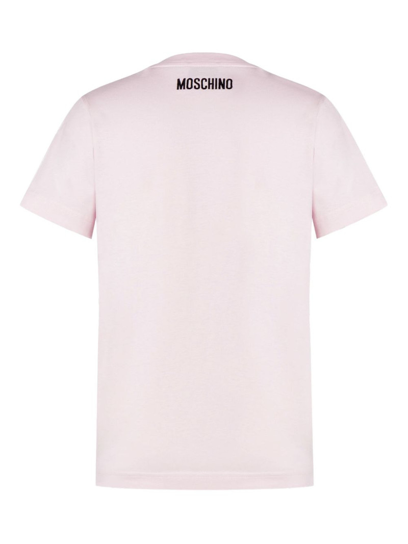 Moschino goose-embroidered T-shirt outlook