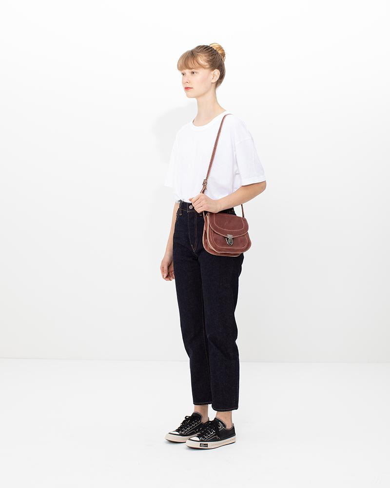 KNOWLE SHOULDER BAG (M) BURGUNDY - 2