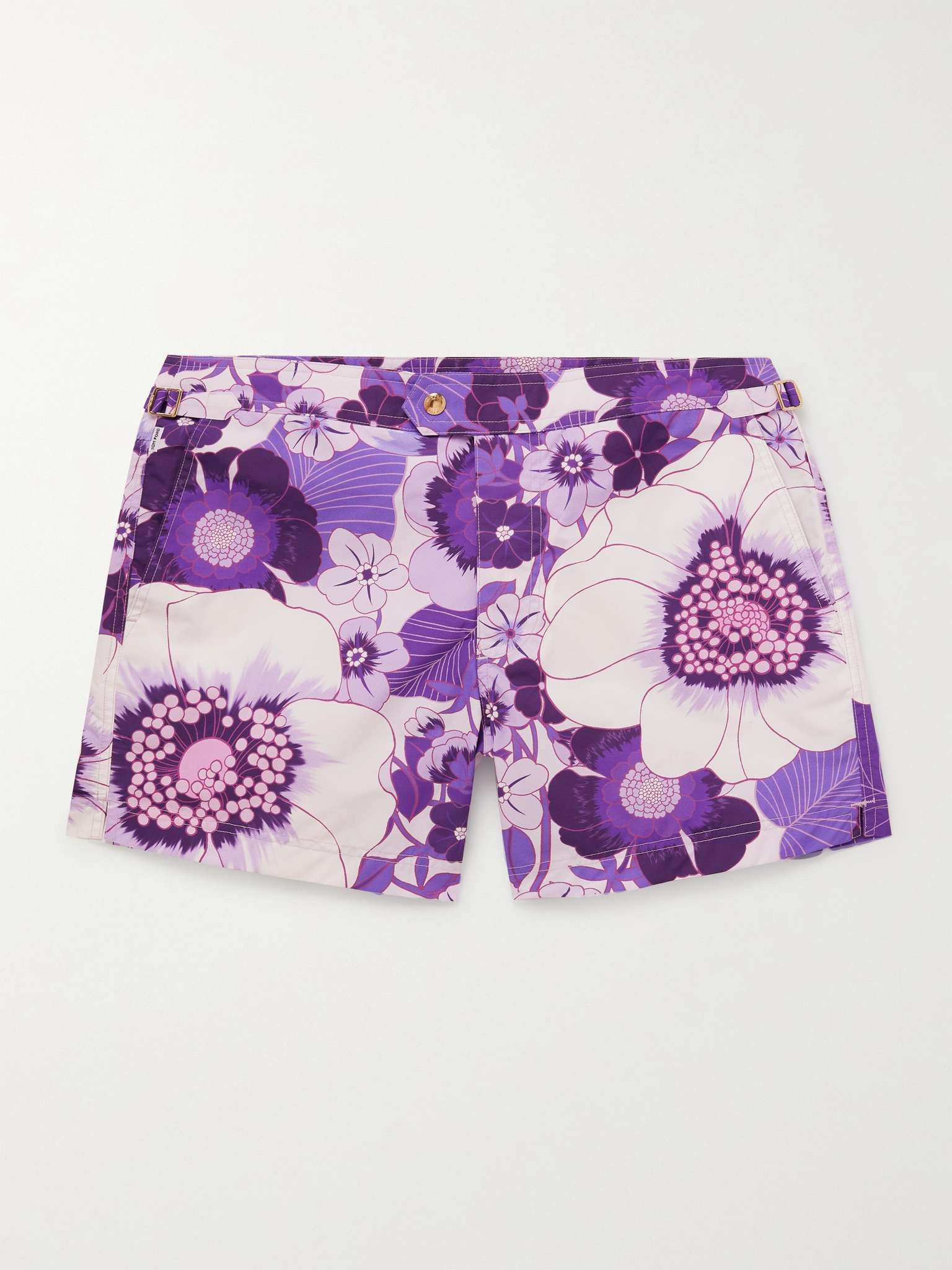 Slim-Fit Short-Length Floral-Print Swim Shorts - 1