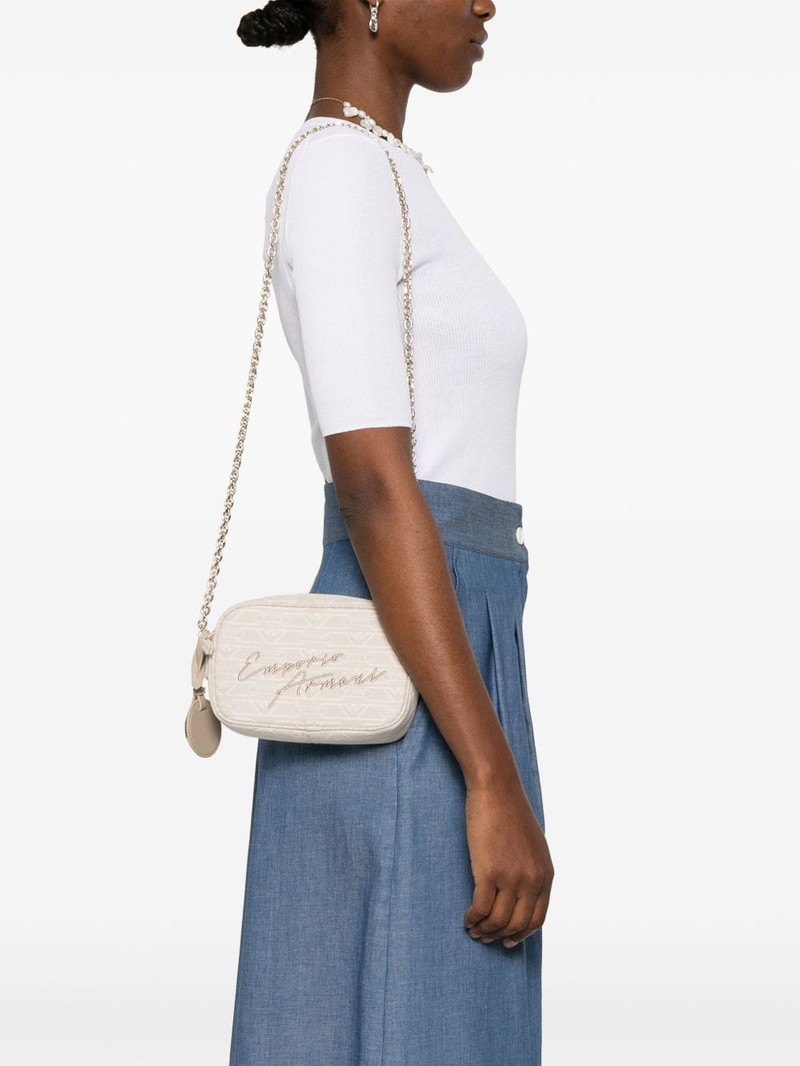EMPORIO ARMANI monogram-jacquard mini bag outlook