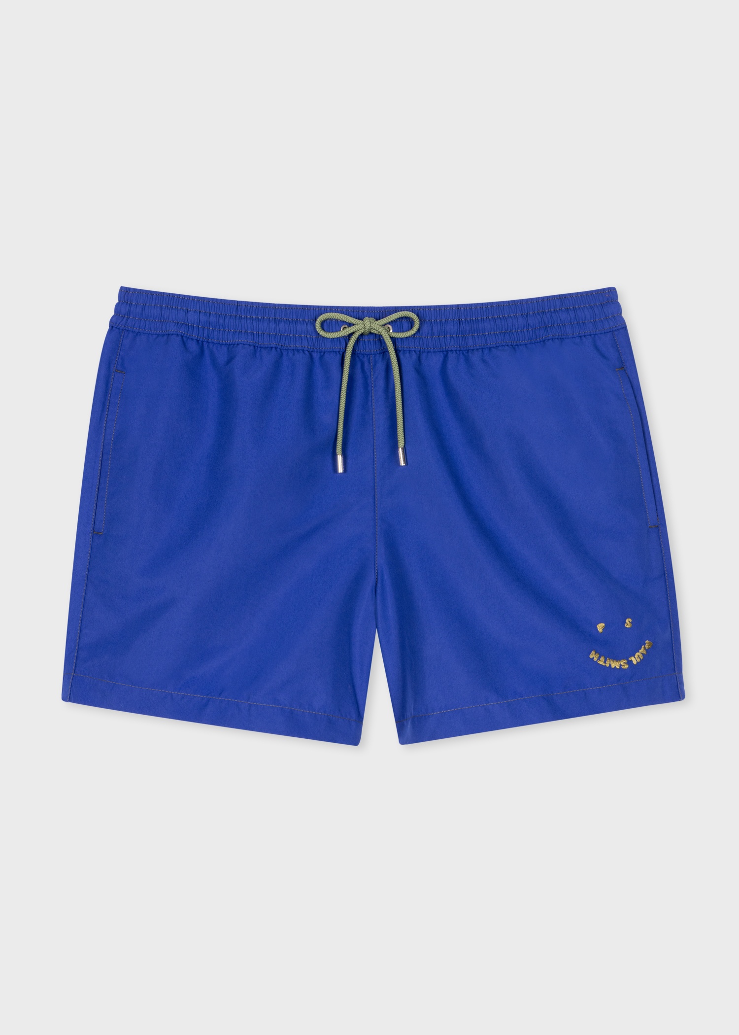 Cobalt Blue 'Happy' Swim Shorts - 1