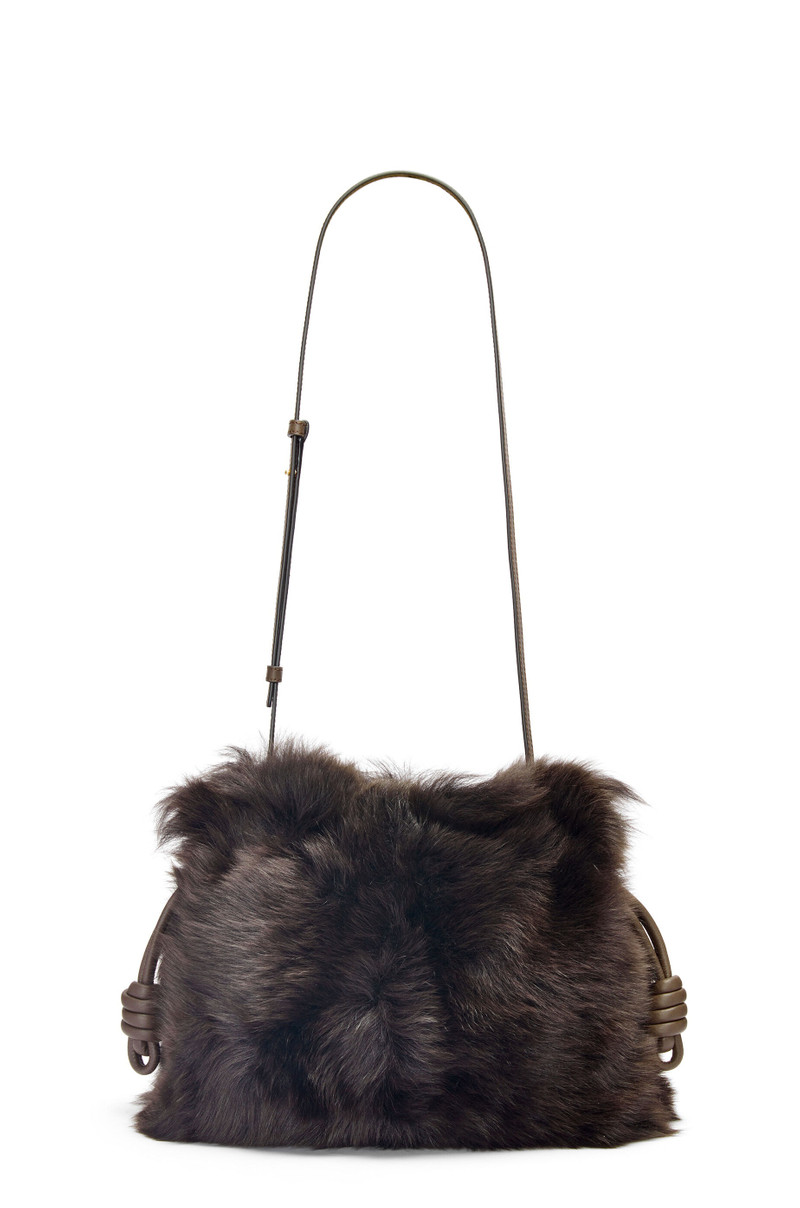 Flamenco clutch in shearling 4