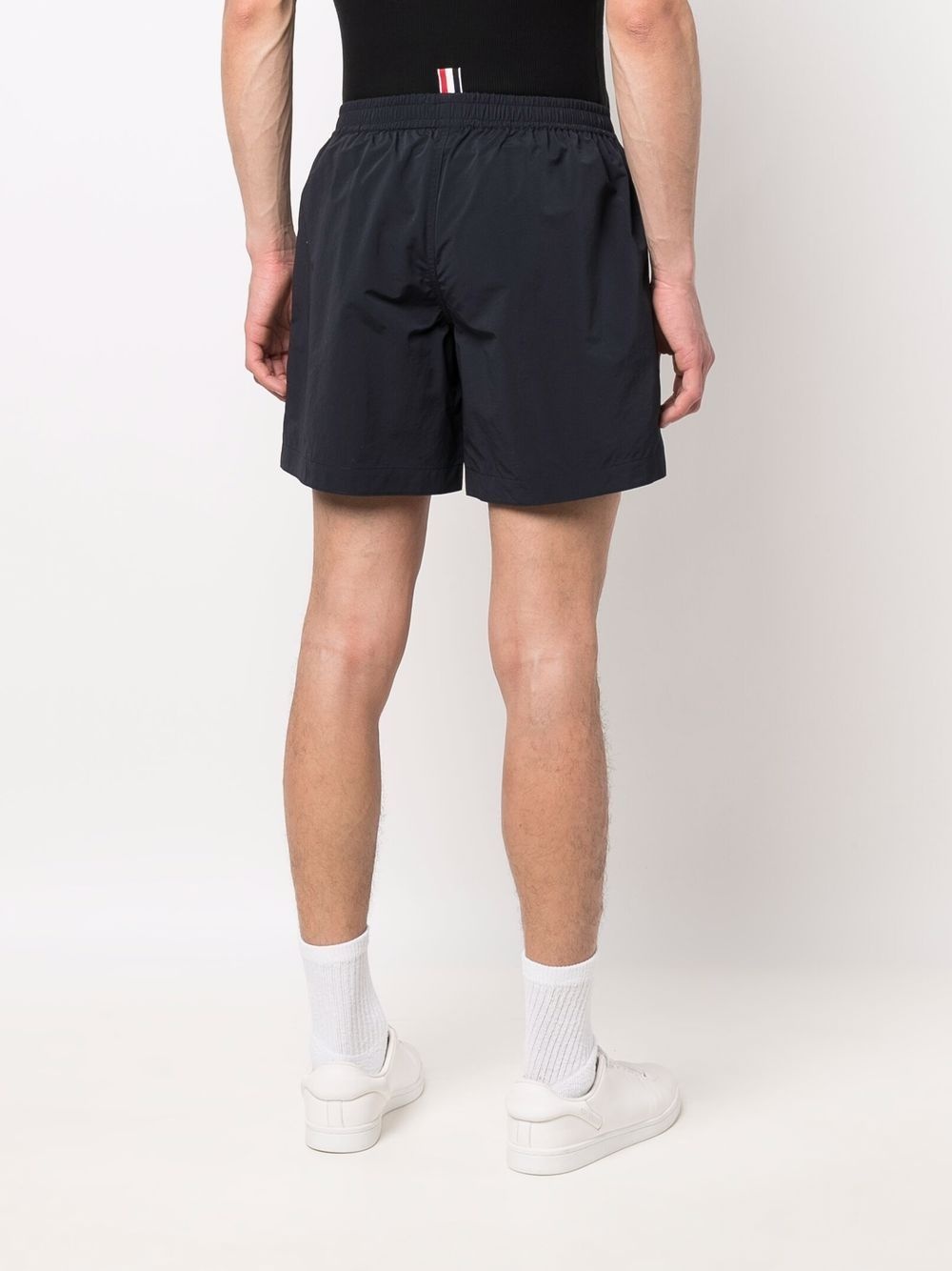 elasticated waistband track shorts - 4