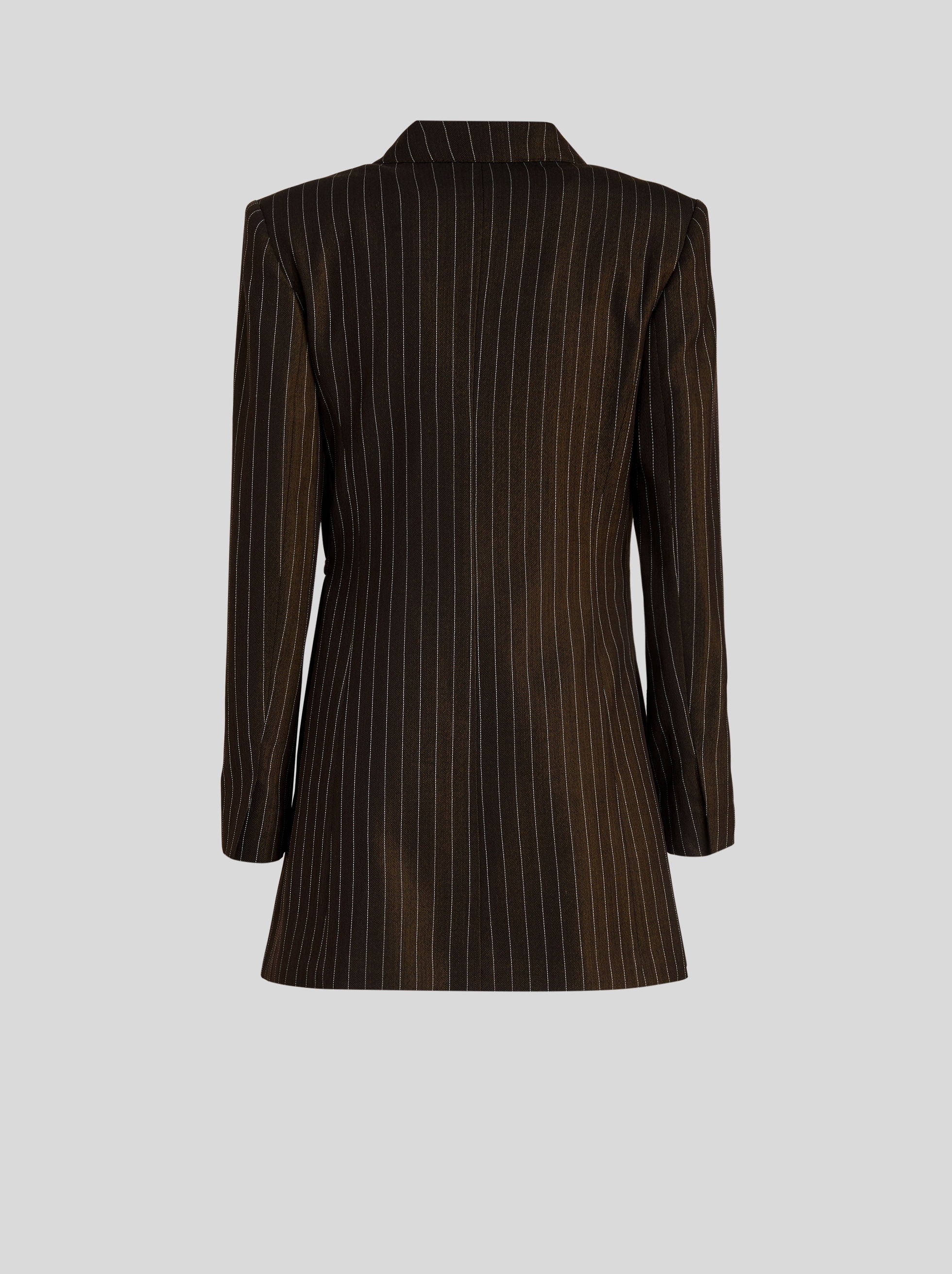STRIPED WOOL MIX JACKET - 5