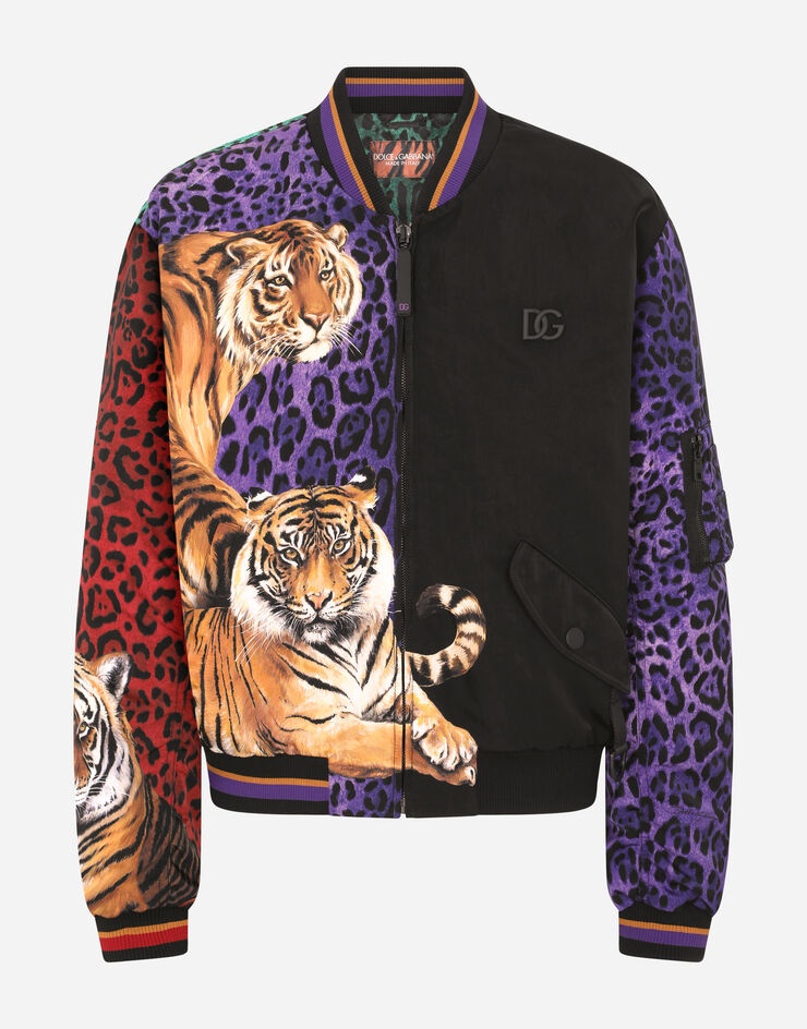 Cordura jacket with tiger print - 3