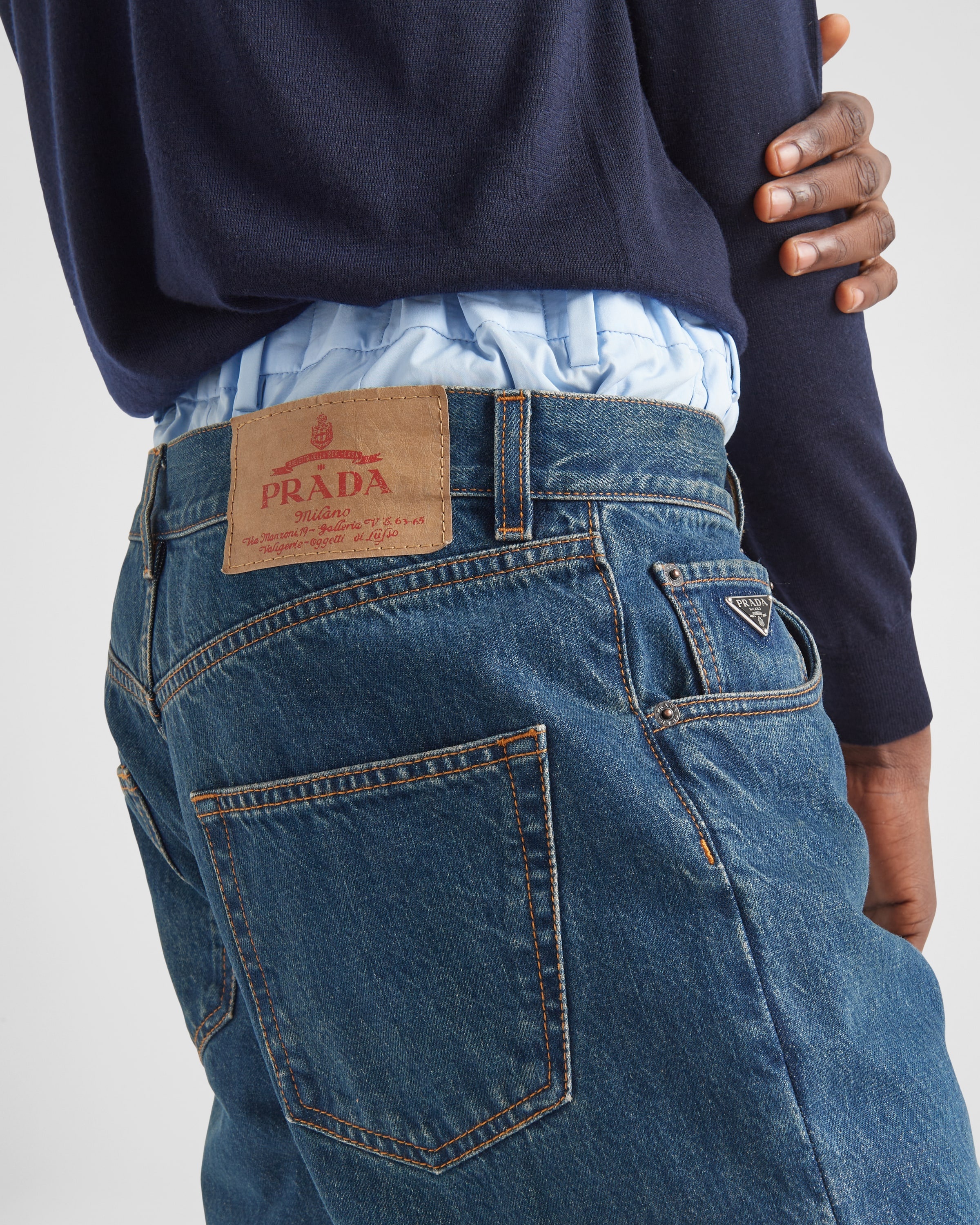 Five-pocket denim jeans - 4