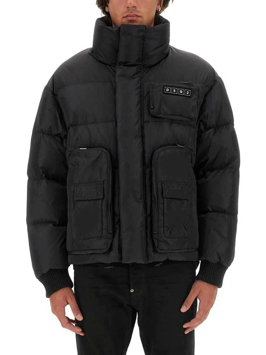 Dsquared Men Down Jacket With Logo - 1