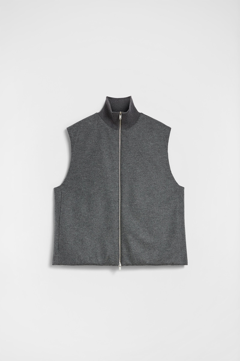 Wool Melton Padded Vest 1