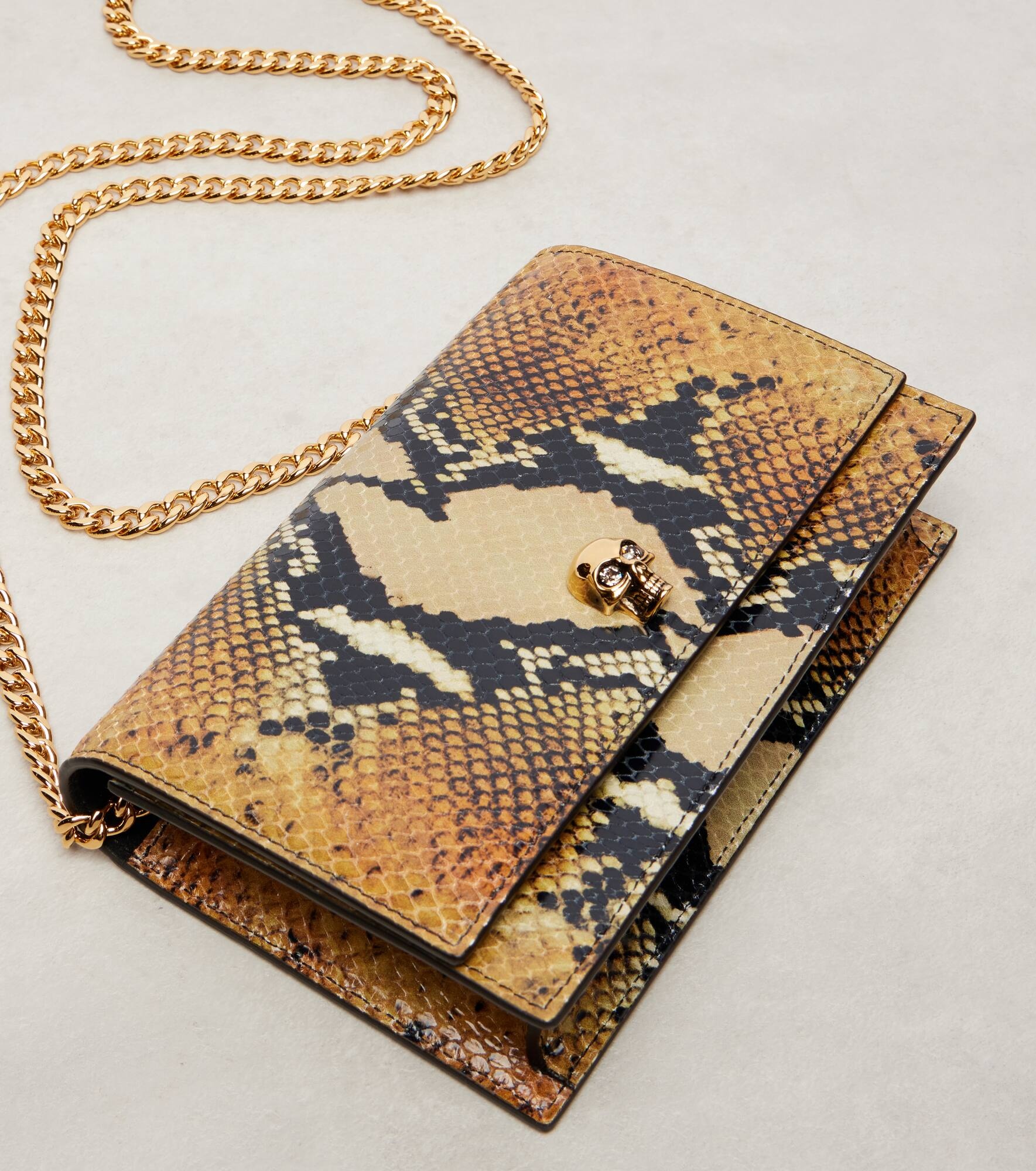 Skull Small leather crossbody bag - 6