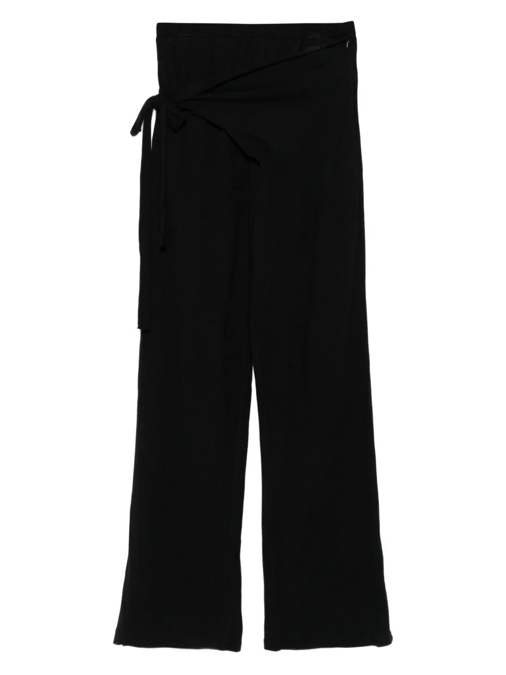 tie-waist knit trousers - 1