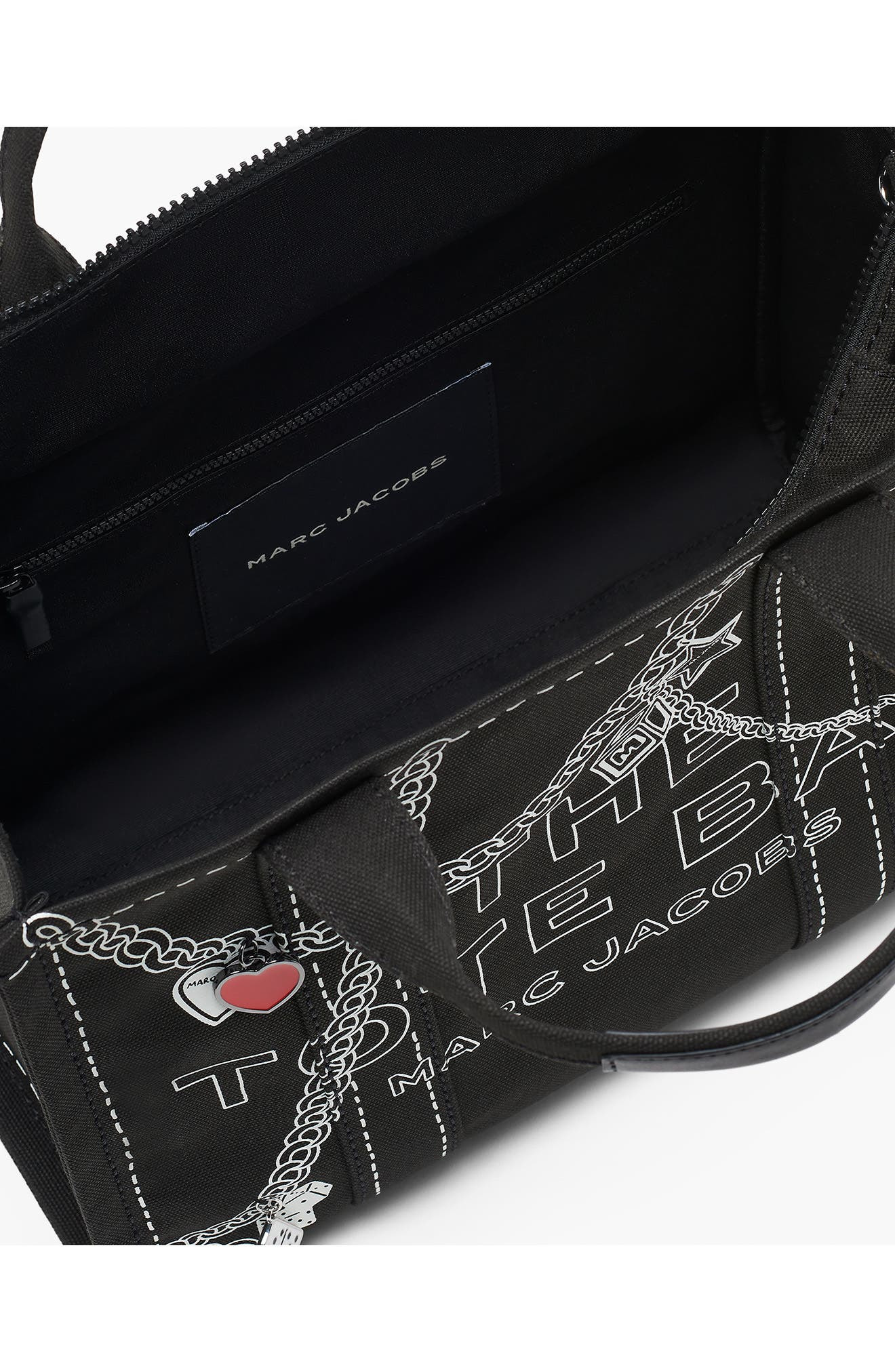 Marc Jacobs The Medium Canvas Tote in Black Multi at Nordstrom - 6