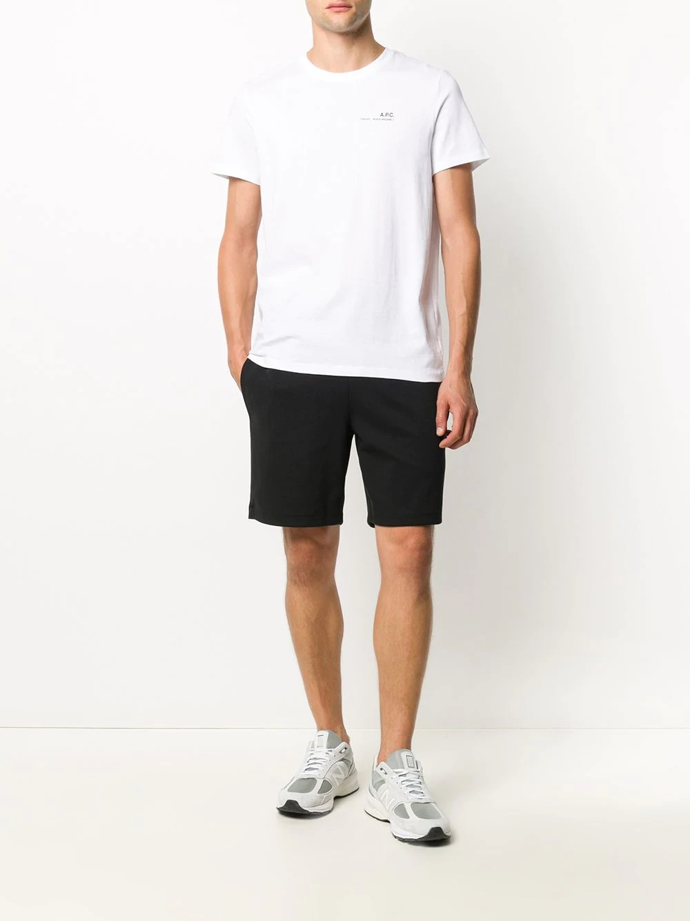 drawstring track shorts - 2