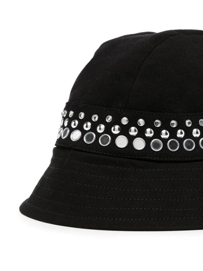 N°21 crystal-embellished detail hat outlook