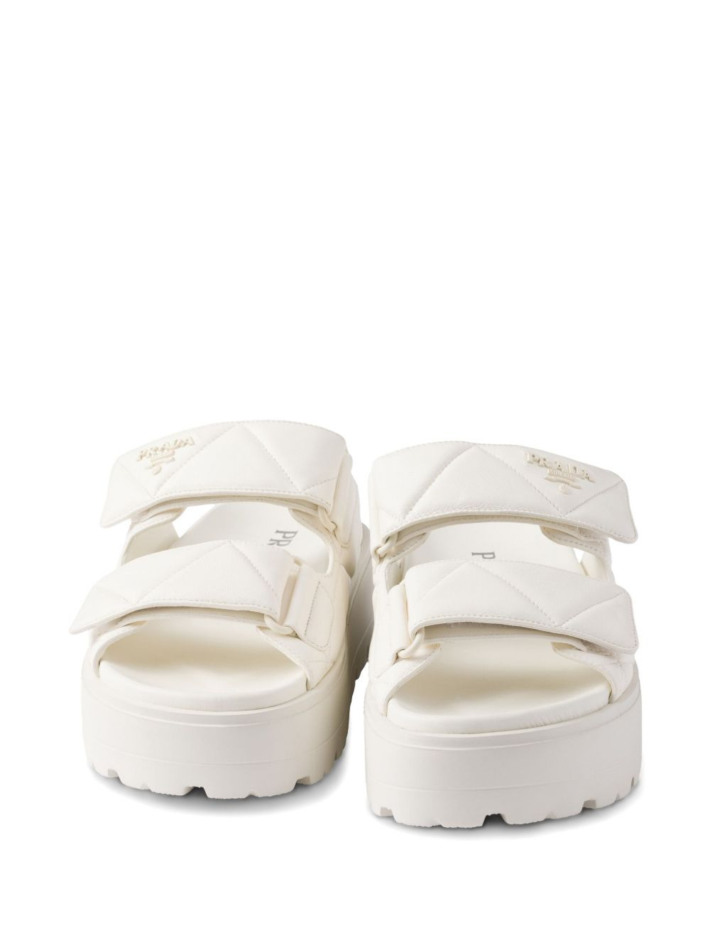 Prada Women 45Mm Padded Leather Sandals - 5