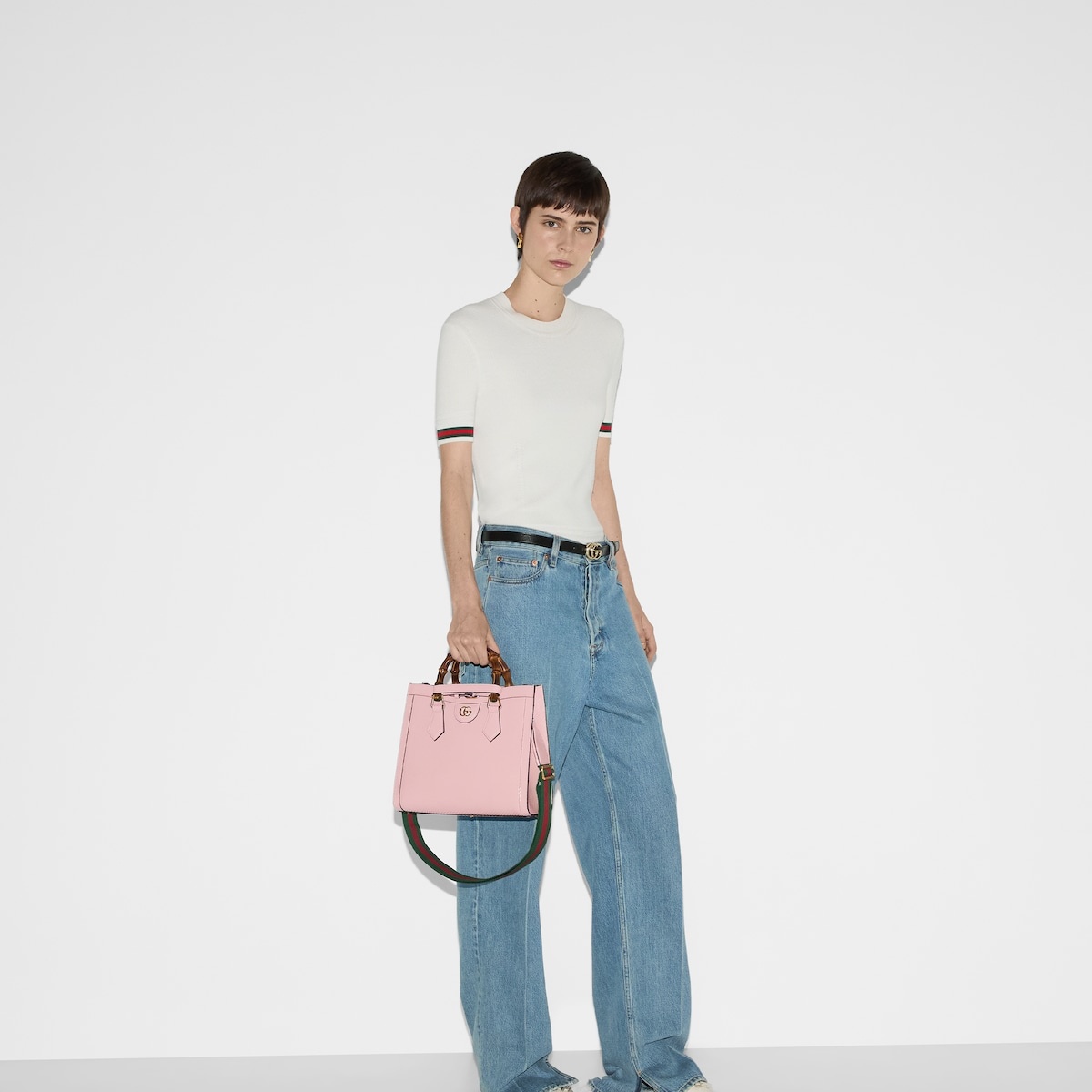 Gucci Diana small python tote bag 3