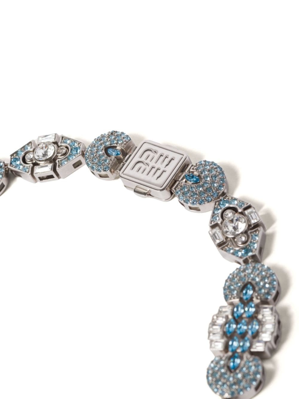 crystal-embellished choker necklace - 2