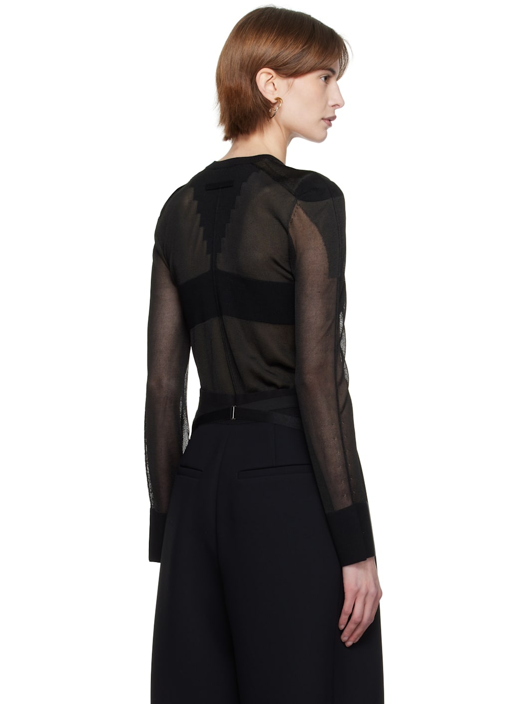 Black 'The Logo Knit' Sweater - 3