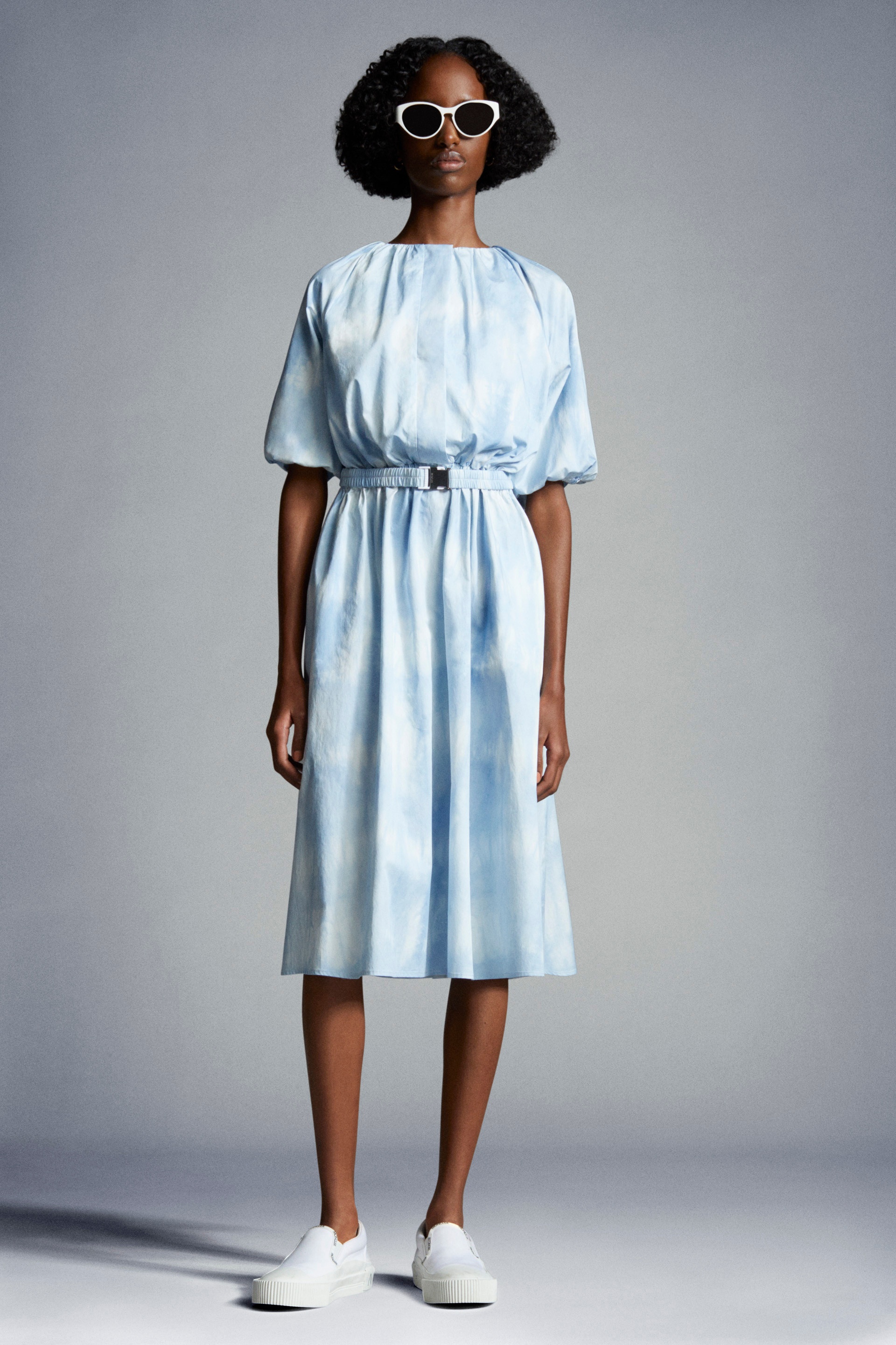 Cloud Print Midi Dress - 2