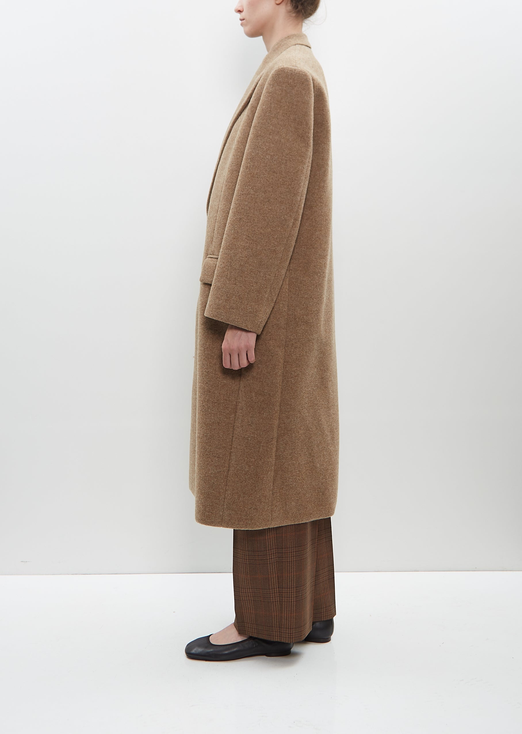 AURALEE Sponge Wool Melton Chesterfield Coat | lagarconne | REVERSIBLE