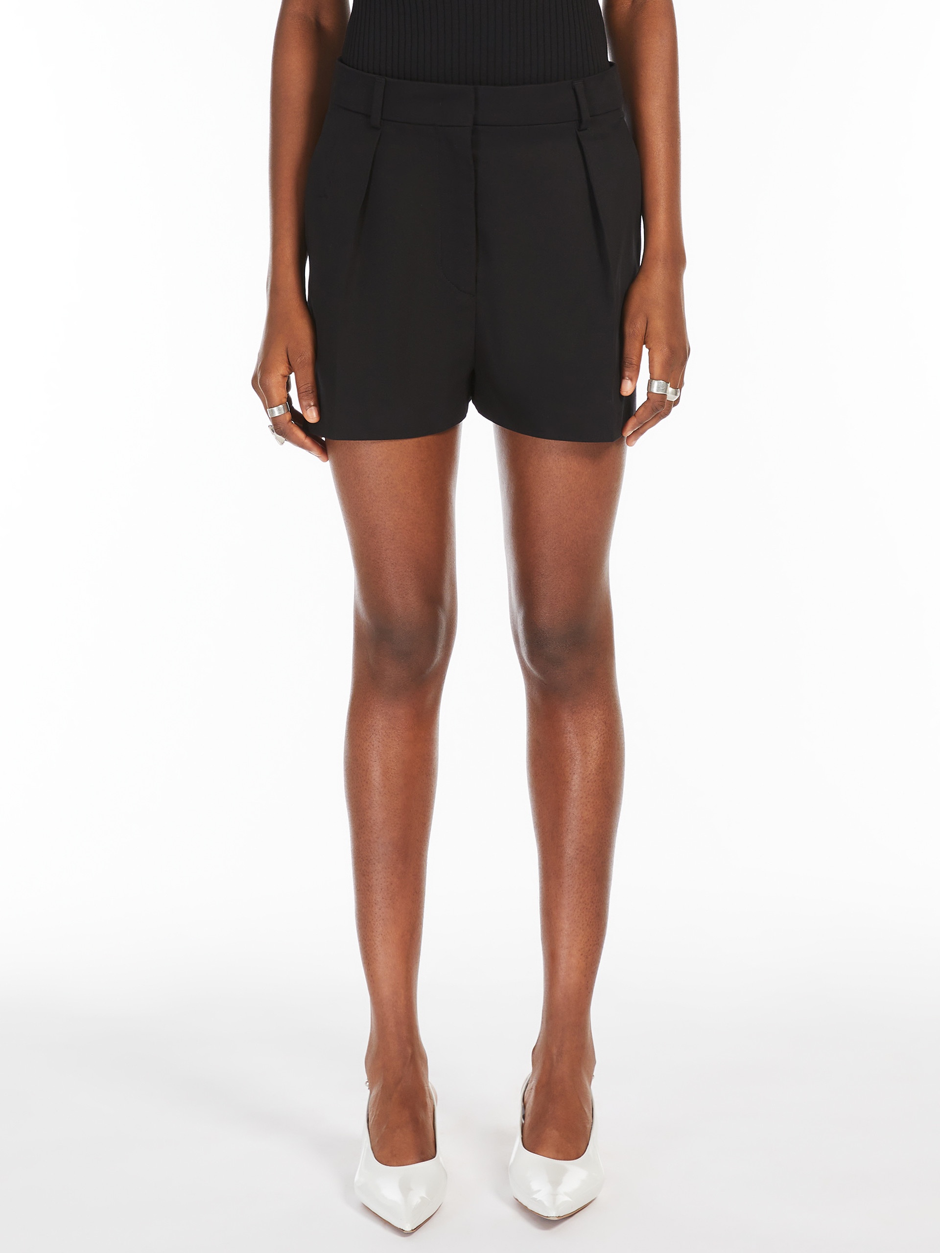UNICO12 Stretch gabardine shorts - 3